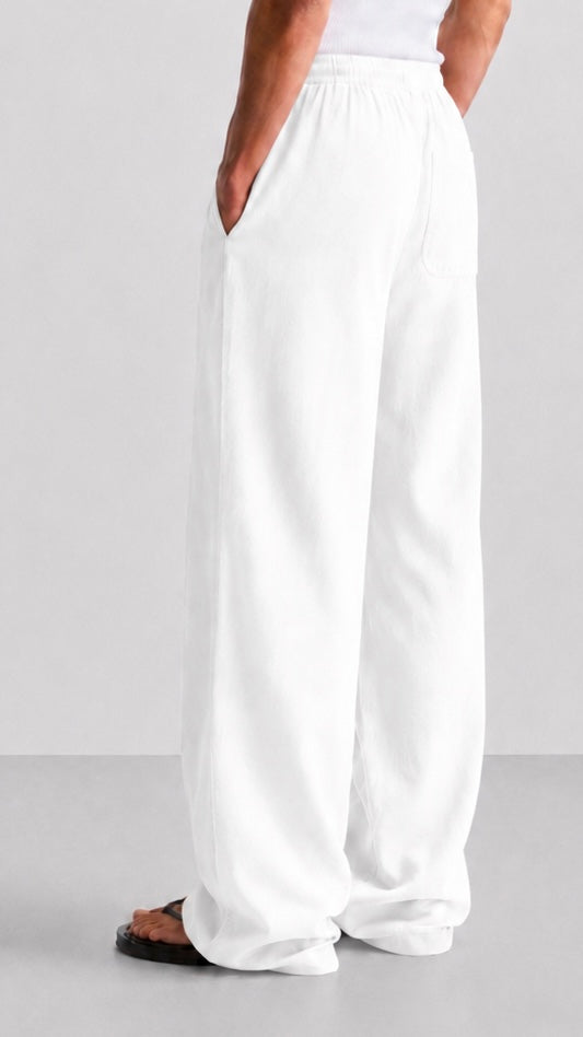 White Linen Pants