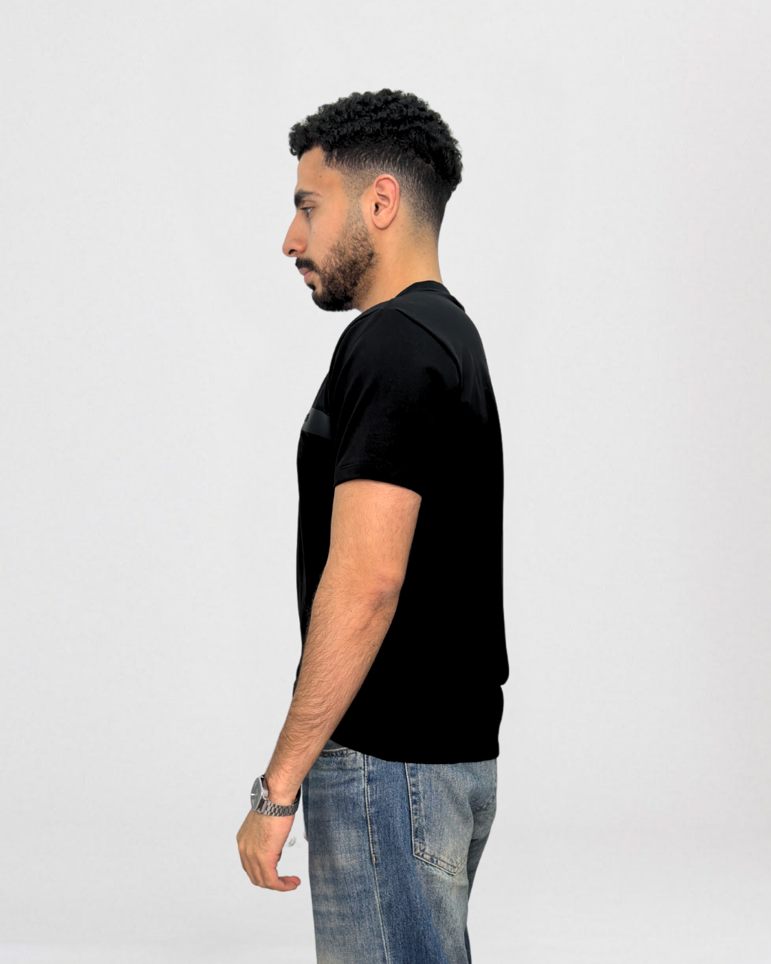 BOSS Logo Stripe Crew Neck T-Shirt