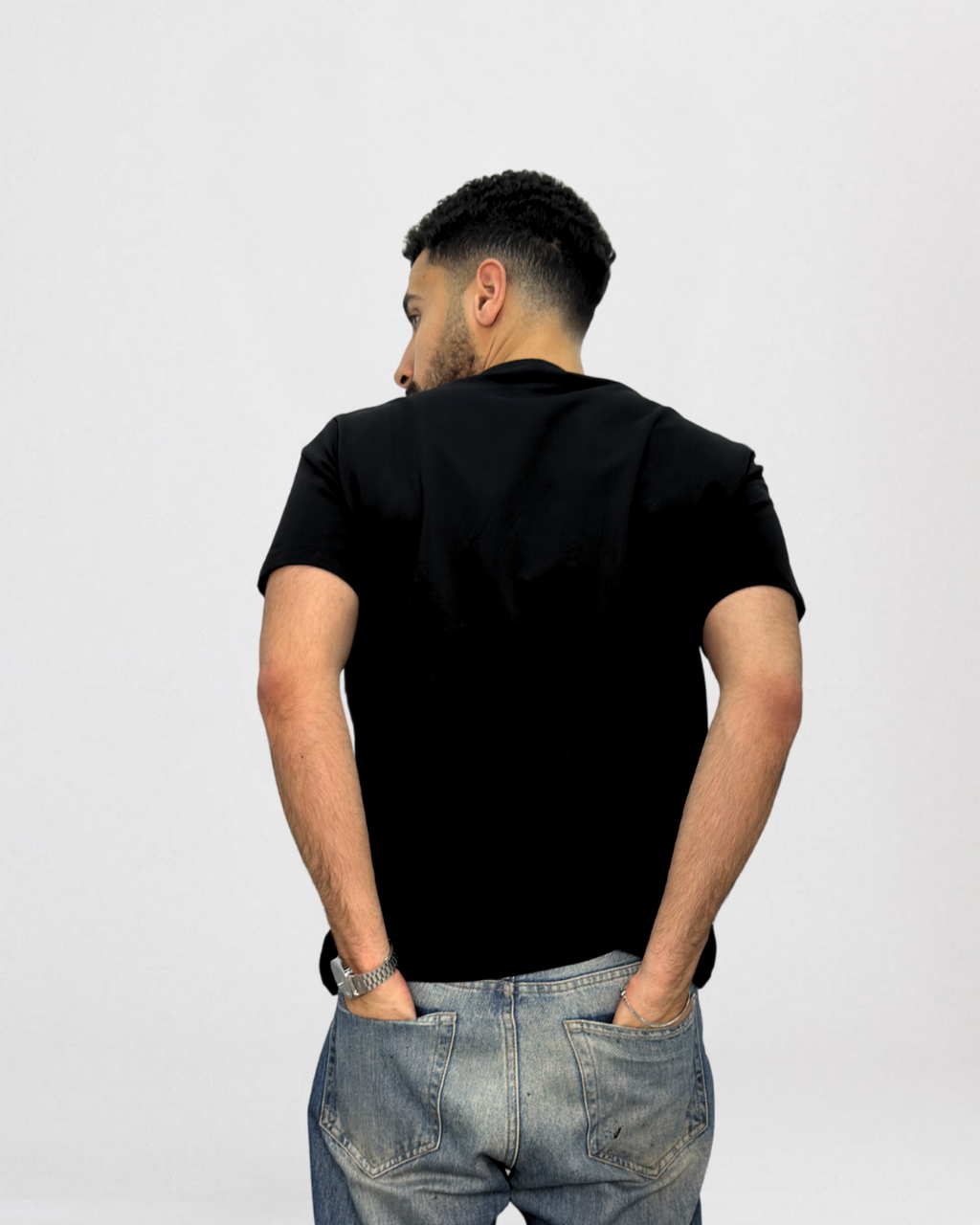 BOSS Logo Stripe Crew Neck T-Shirt