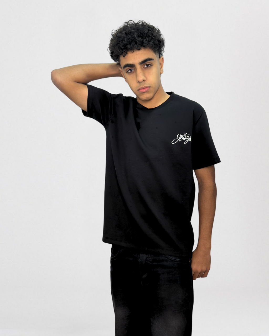 "Just Enough" Graphic Crew Neck T-Shirt
