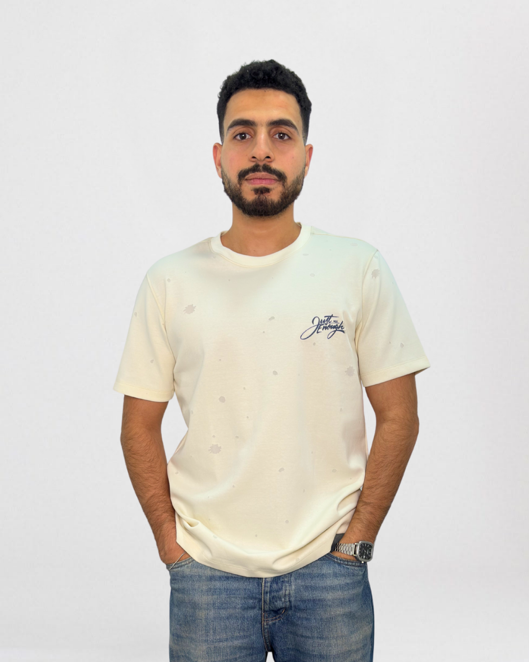 "Just Enough" Graphic Crew Neck T-Shirt