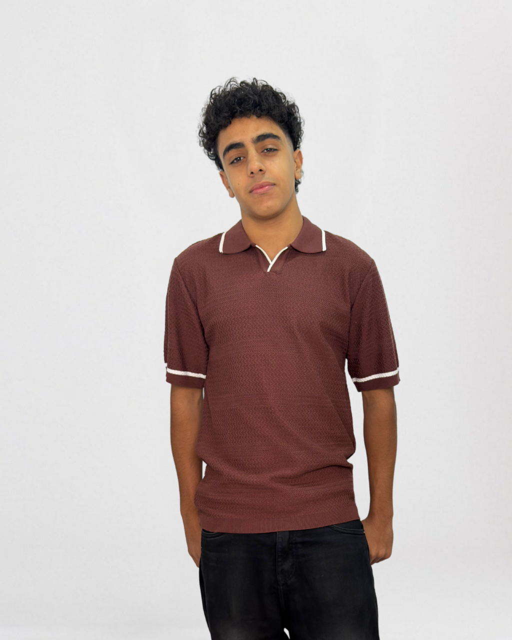 Shadow Trim Knit t-shirt