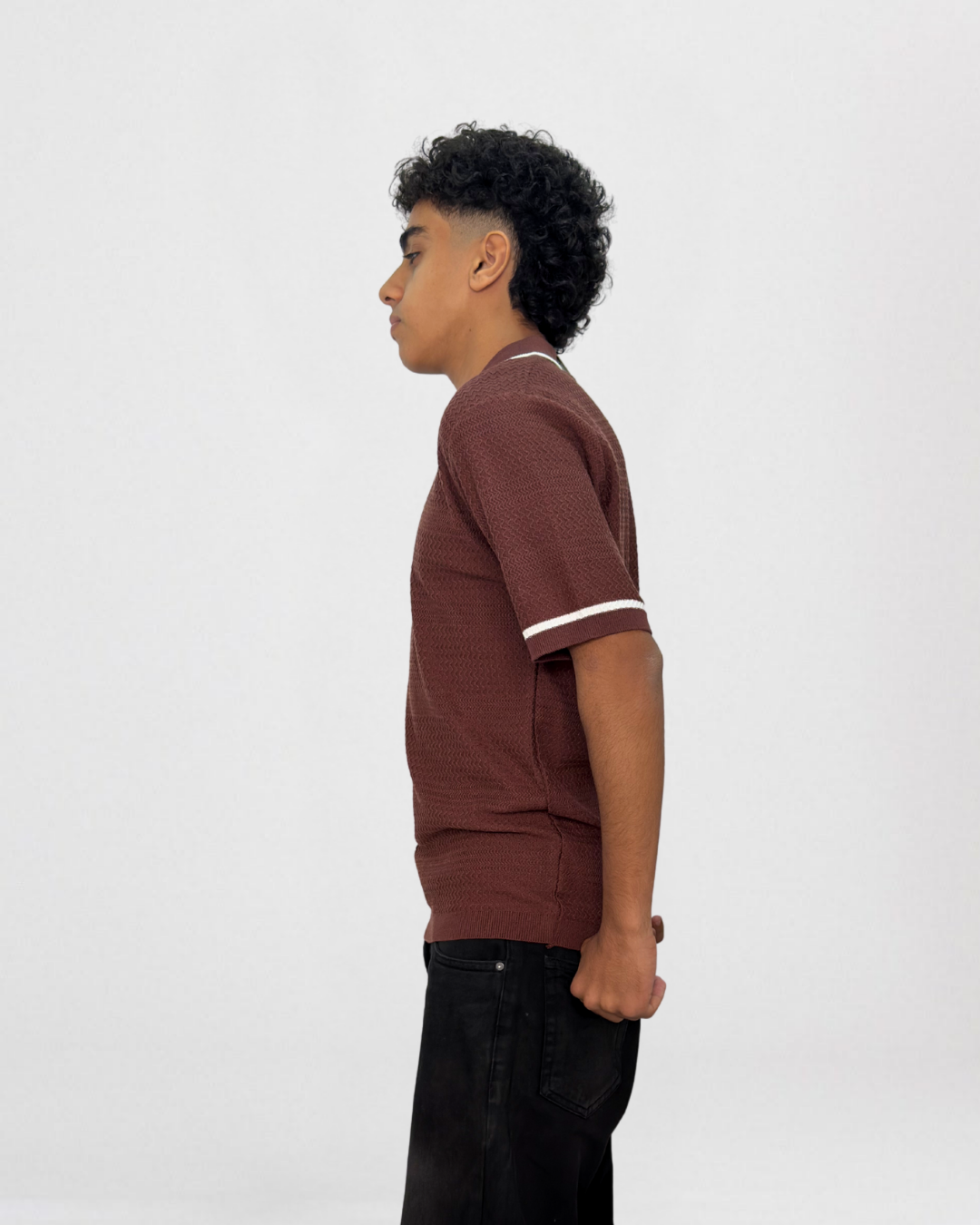 Shadow Trim Knit t-shirt
