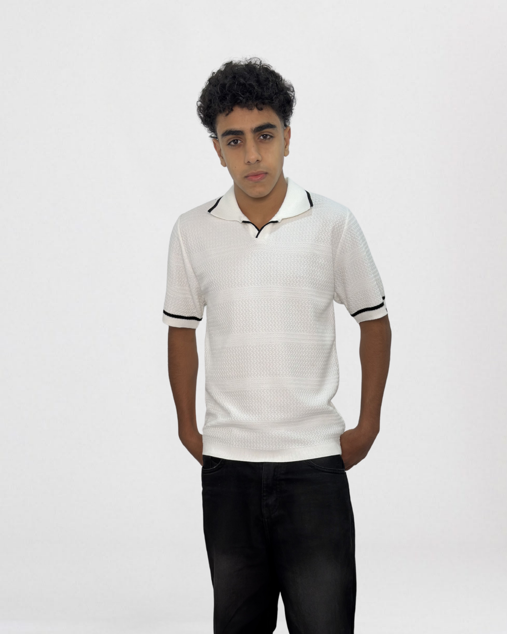 Shadow Trim Knit t-shirt