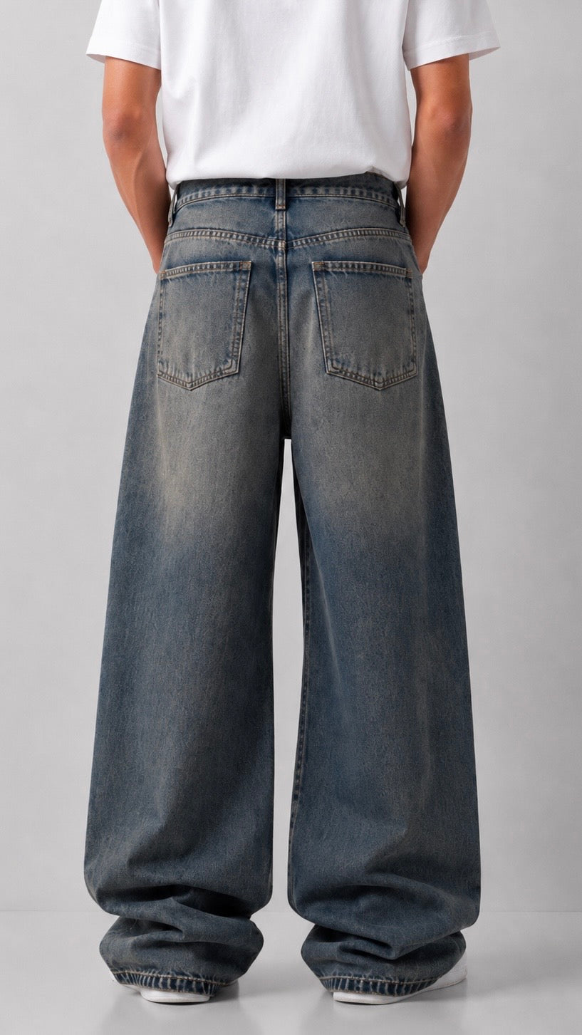 Dirty Blue Baggy Jeans