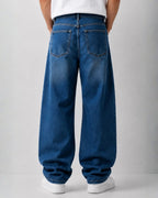 Indigo Rigid Baggy Jeans