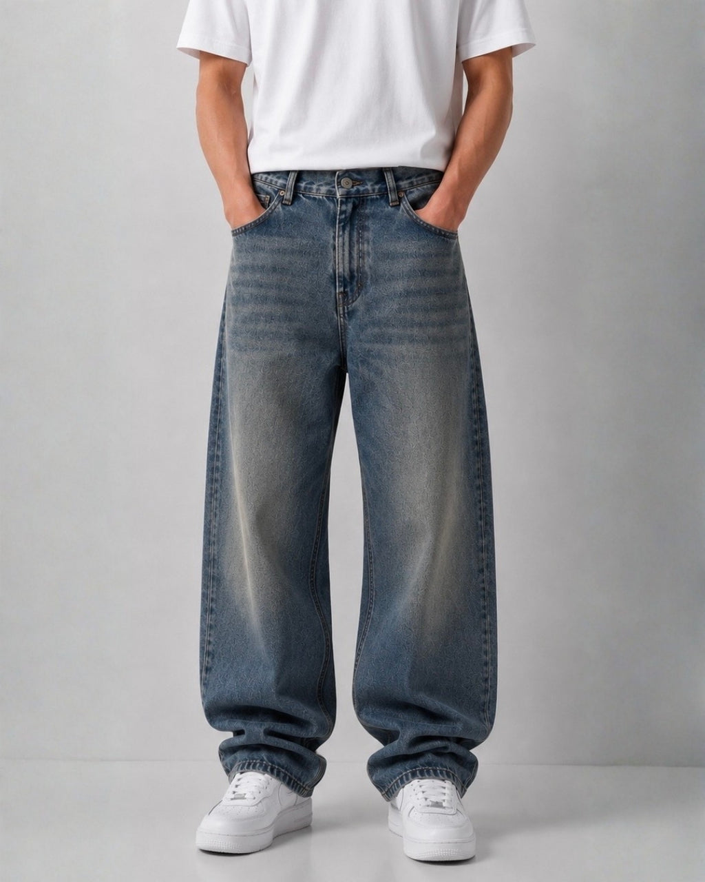Dirty Blue Baggy Jeans
