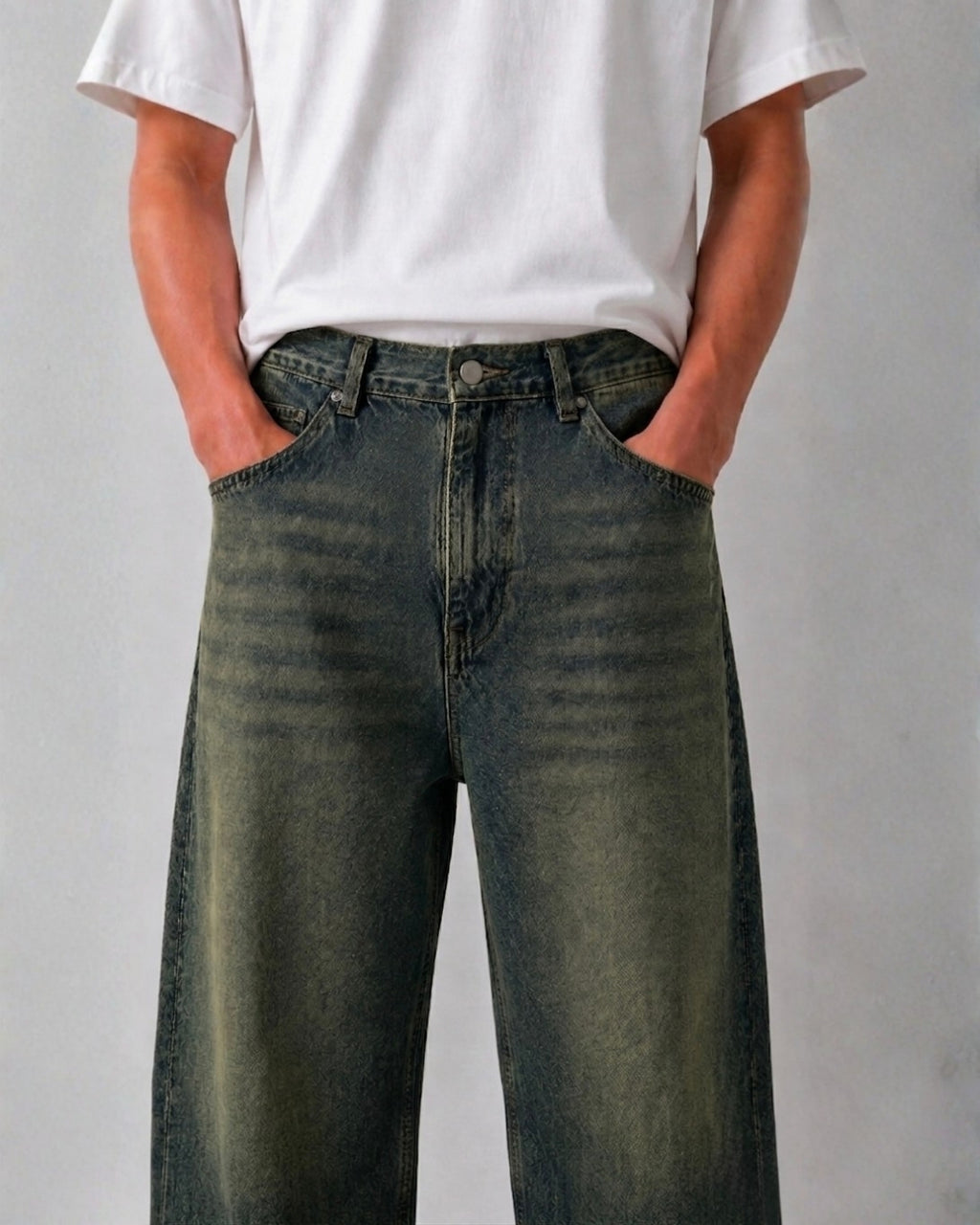 Dirty Tint Baggy Jeans