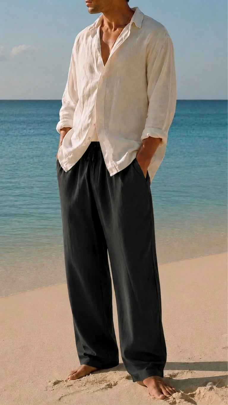 Black Linen Pants