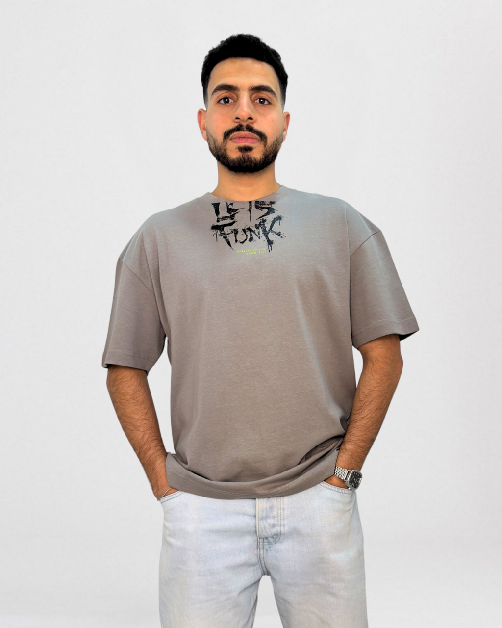 "Lets Funk" Graffiti Graphic T-Shirt