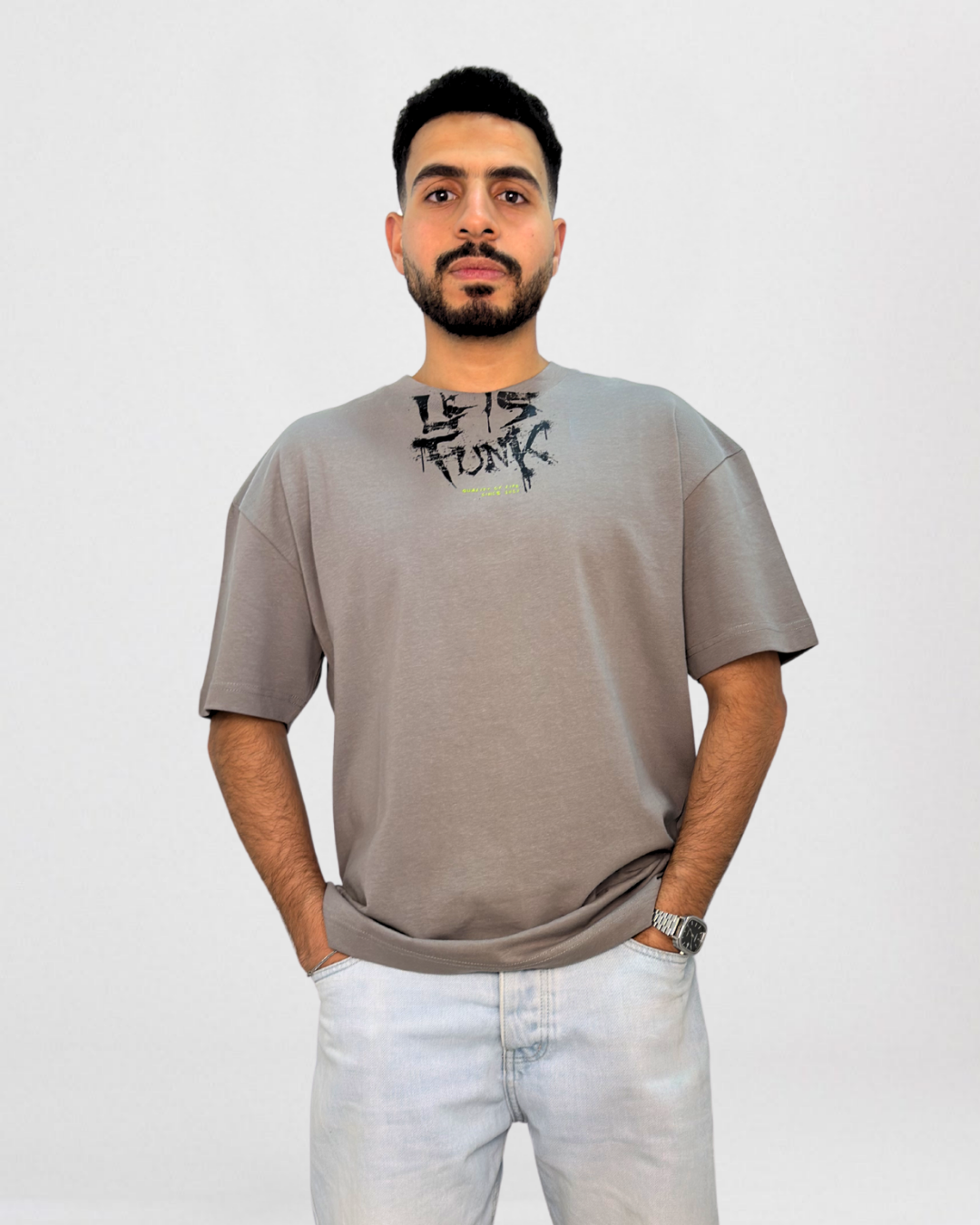 "Lets Funk" Graffiti Graphic T-Shirt