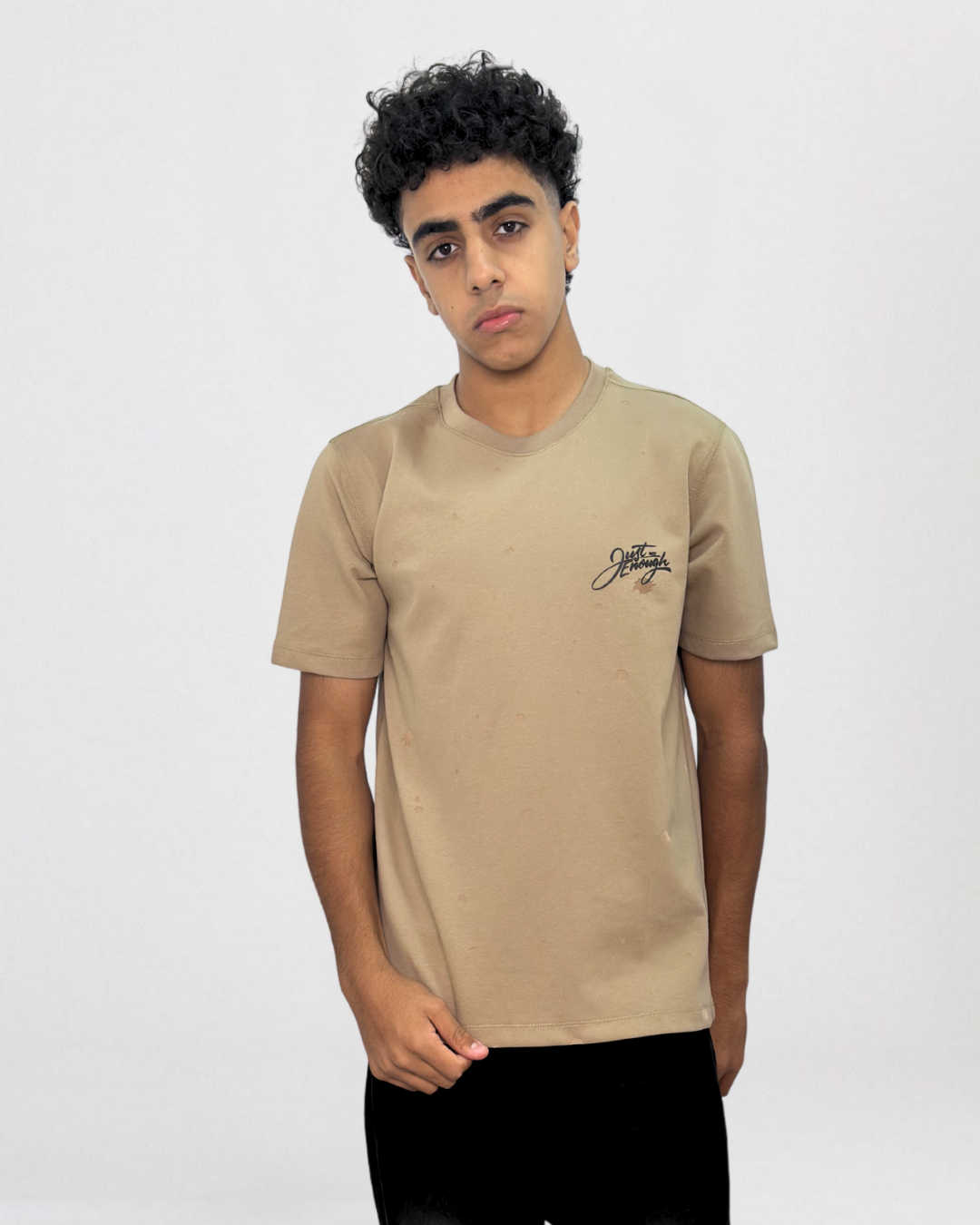 "Just Enough" Graphic Crew Neck T-Shirt