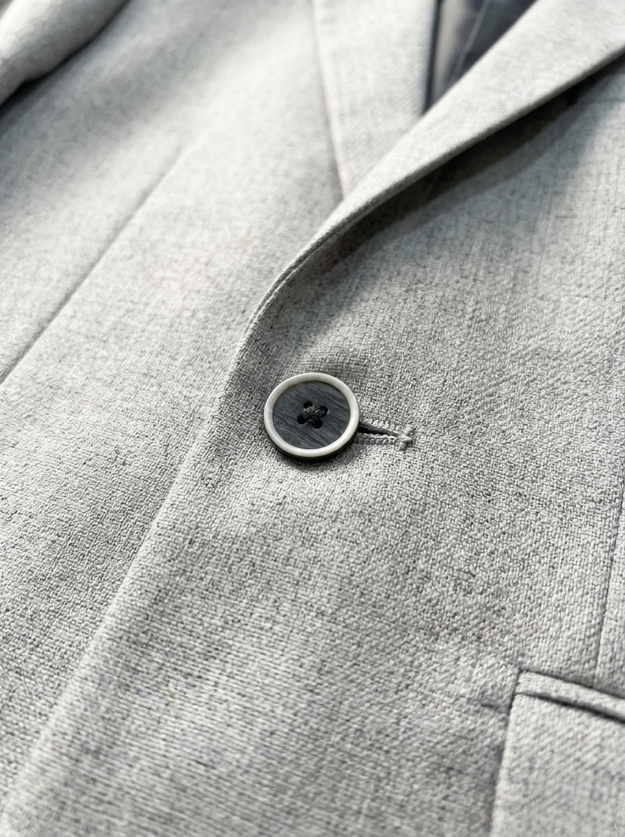 Regular Fit Light Grey Blazer