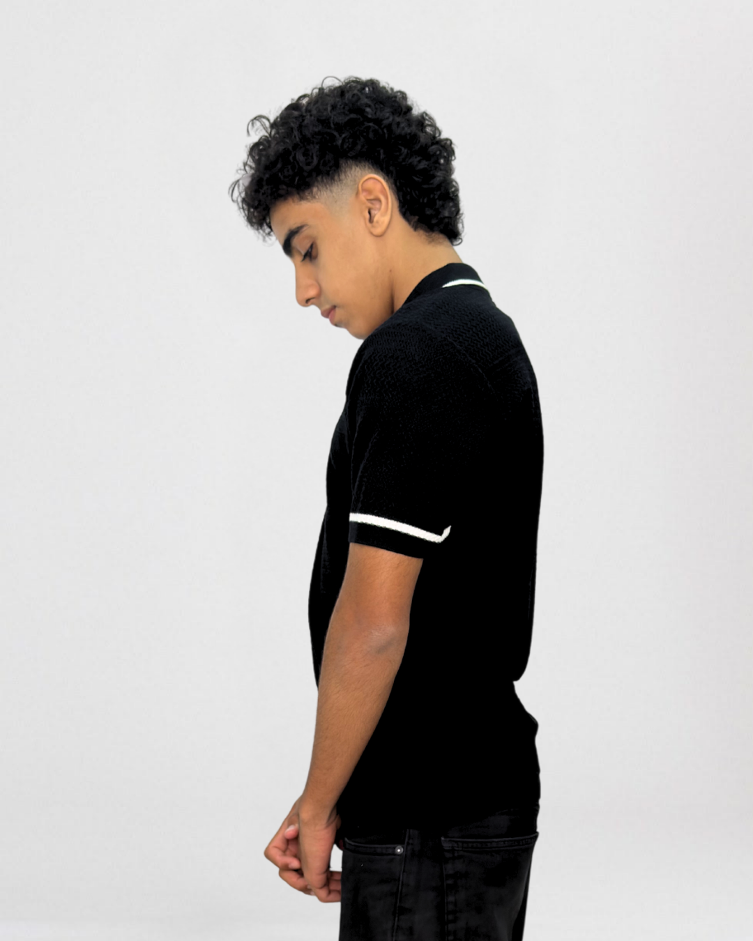 Shadow Trim Knit t-shirt