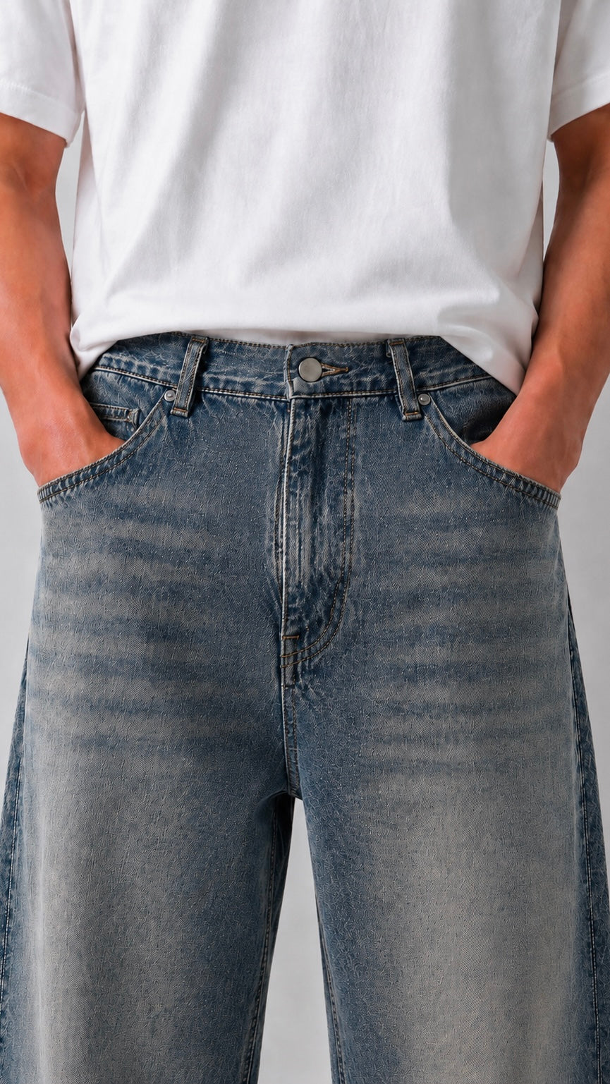 Dirty Blue Baggy Jeans