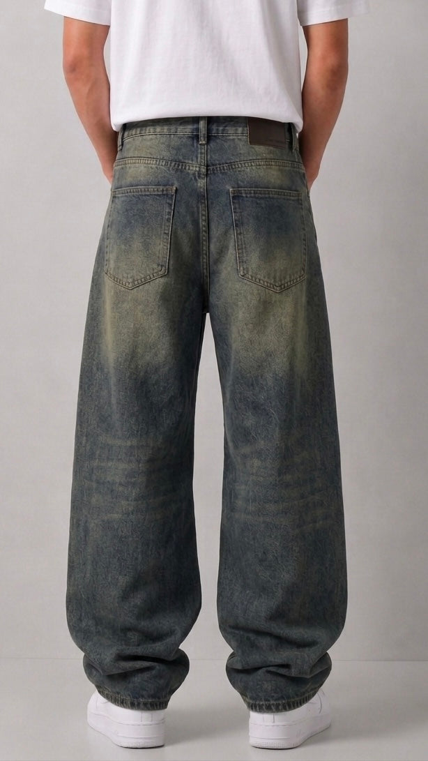 Dirty Tint Baggy Jeans