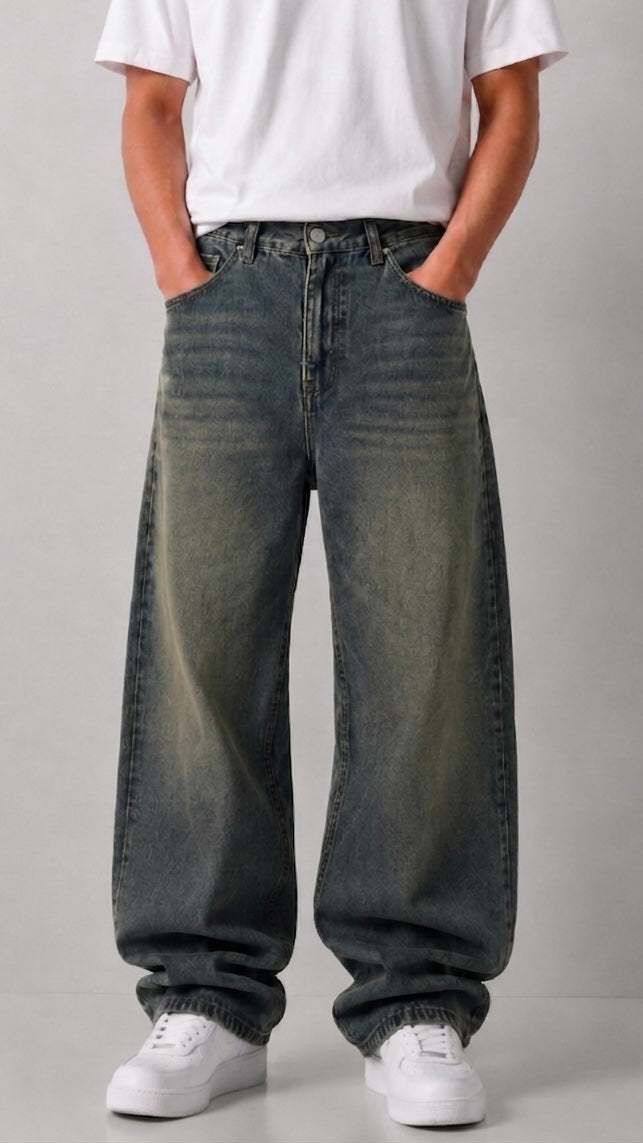 Dirty Tint Baggy Jeans