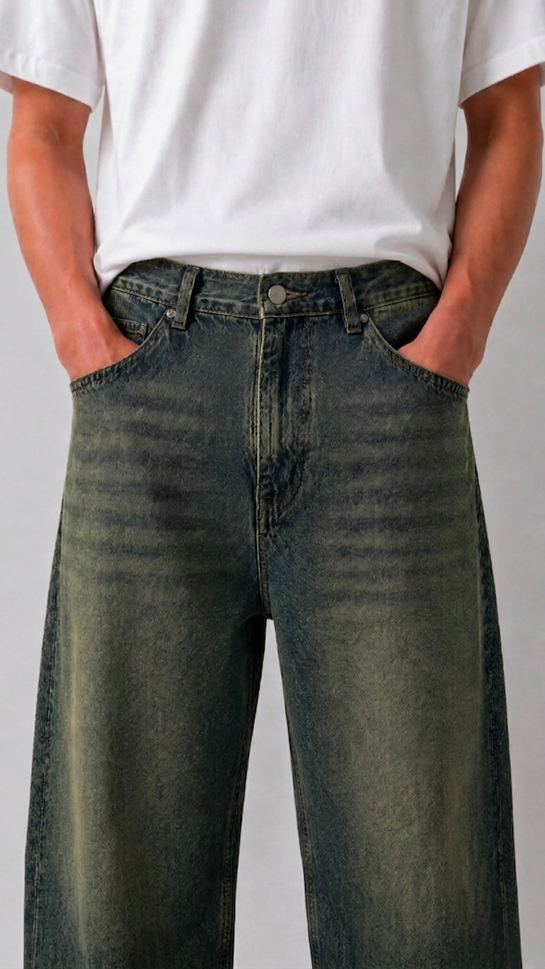 Dirty Tint Baggy Jeans