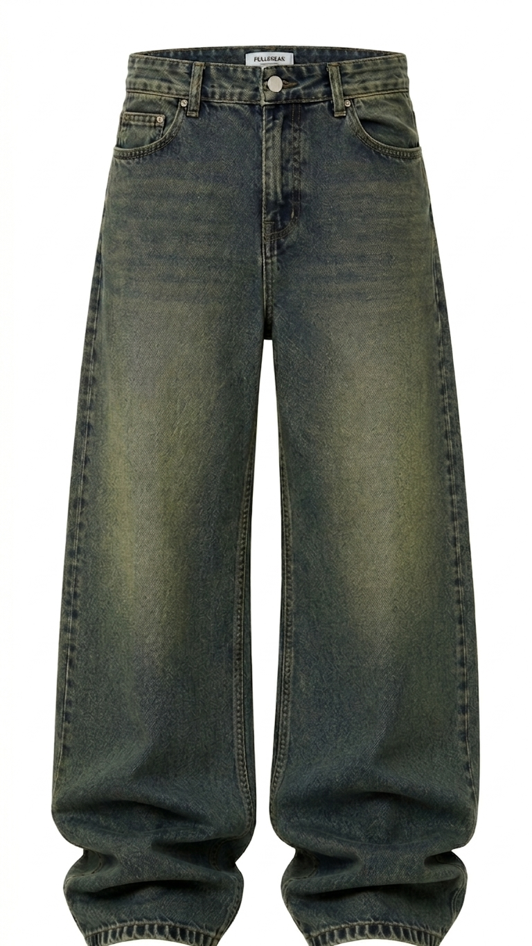 Dirty Tint Baggy Jeans