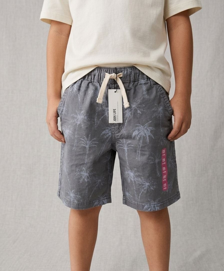 Zara Palm Etched Shorts