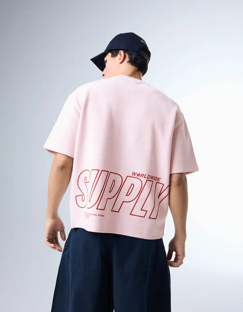 Bershka Relaxed Fleece T-shirt